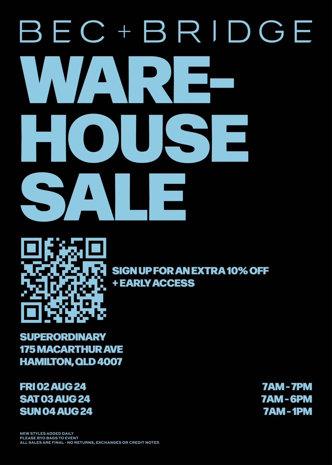 Bec + Bridge Warehouse Sale